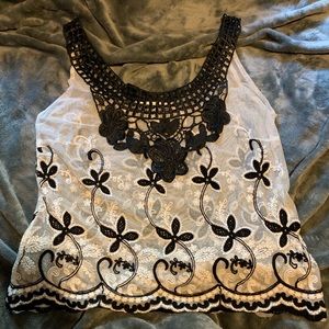 American Rag lace top size S